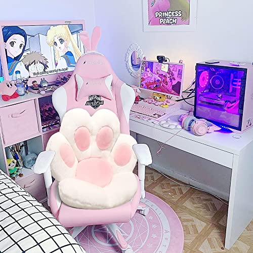Kawaii Cat Paw Plush Cushion for Home Decor