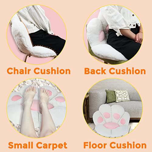 Kawaii Cat Paw Plush Cushion for Home Decor