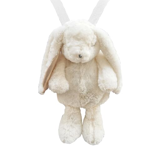 Kawaii White Bunny Plush Backpack for Kids