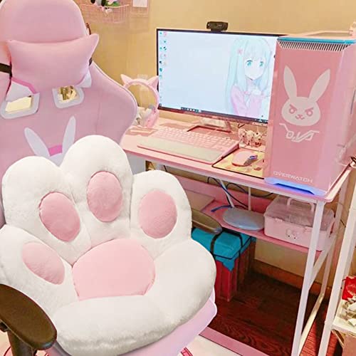 Kawaii Cat Paw Plush Cushion for Home Decor