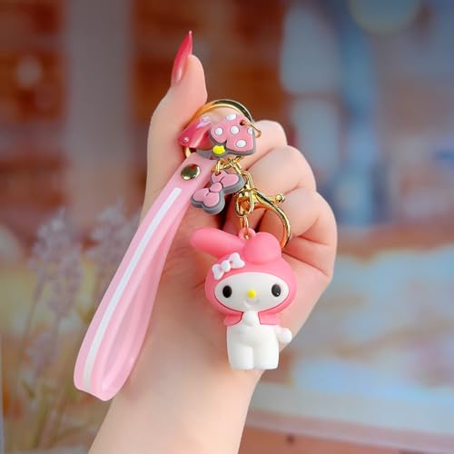 Cute Kawaii Anime Keychain Set - 5/7 Pieces
