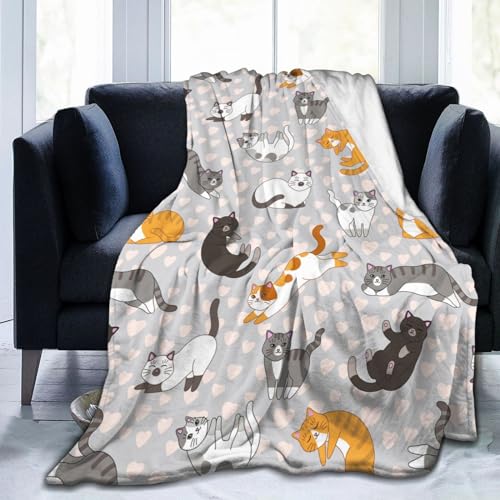 Adorable Kawaii Cat Plush Blanket for All Ages