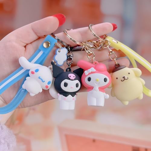 Cute Kawaii Anime Keychain Set - 5/7 Pieces