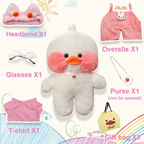 LALAFANFAN Kawaii Soft White Duck Plush Toy