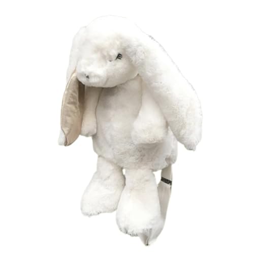 Kawaii White Bunny Plush Backpack for Kids