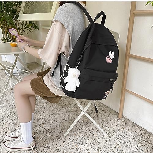 Kawaii Plush Backpack with Cute Accessories