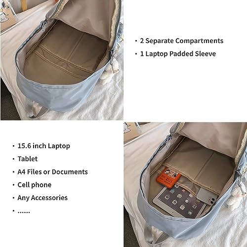 Kawaii Plush Backpack with Cute Accessories