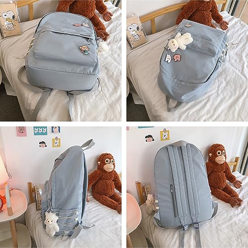 Kawaii Plush Backpack with Cute Accessories