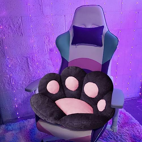 Kawaii Cat Paw Cushion - Cute Plush Seat Pad