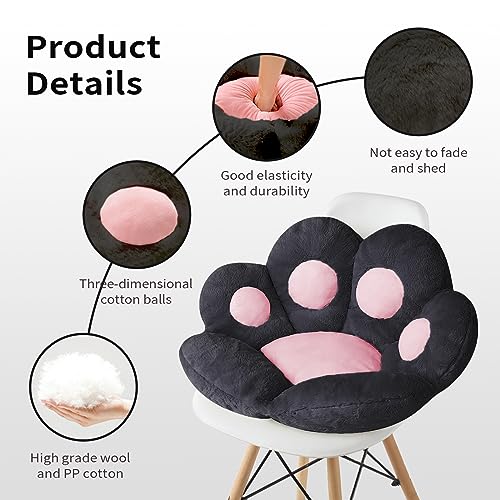 Kawaii Cat Paw Cushion - Cute Plush Seat Pad