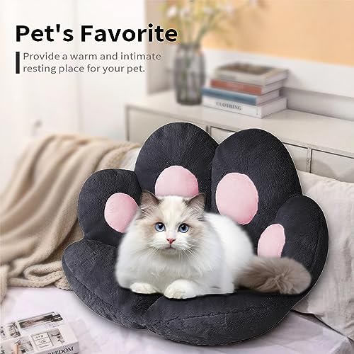 Kawaii Cat Paw Cushion - Cute Plush Seat Pad