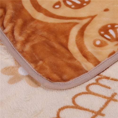 Kawaii Cartoon Kitty Flannel Plush Throw Blanket