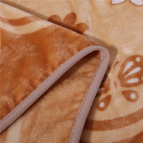 Kawaii Cartoon Kitty Flannel Plush Throw Blanket