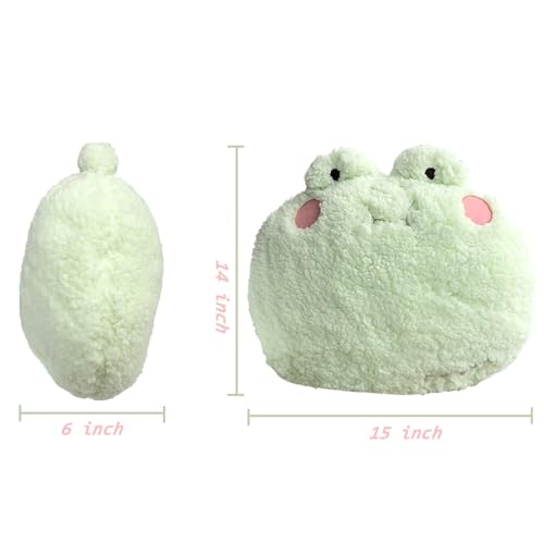 Adorable Frog Plush Pillow - Kawaii Stuffed Toy