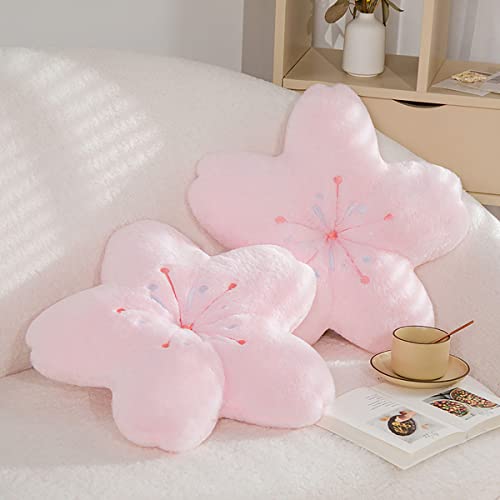 Cute Cherry Blossom Plush Pillow Cushion - Pink