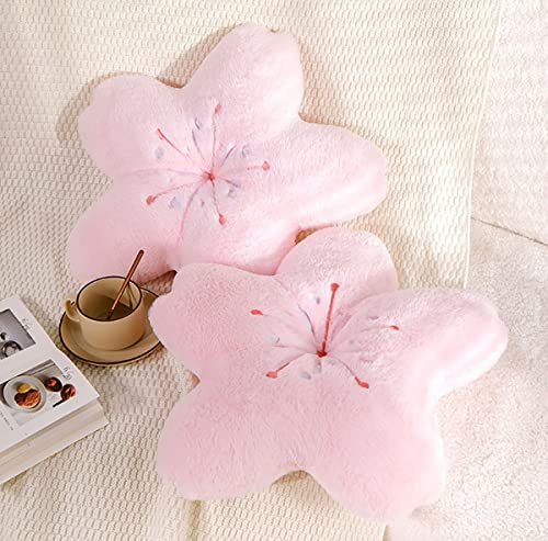 Cute Cherry Blossom Plush Pillow Cushion - Pink