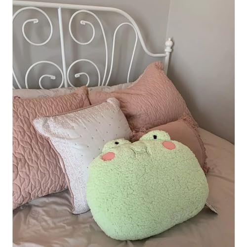 Adorable Frog Plush Pillow - Kawaii Stuffed Toy