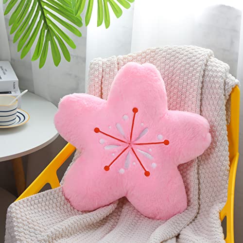 Cherry Blossom Kawaii Plush Throw Pillows (2 Pcs)