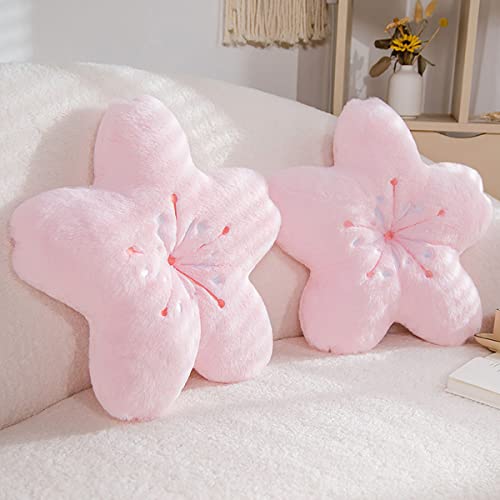 Cute Cherry Blossom Plush Pillow Cushion - Pink