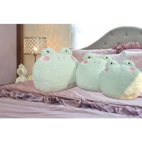 Adorable Frog Plush Pillow - Kawaii Stuffed Toy