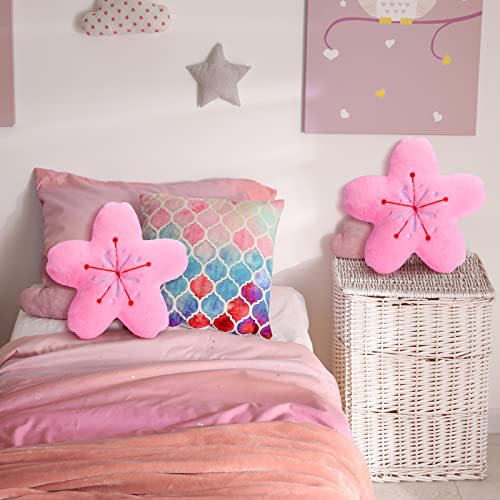 Cherry Blossom Kawaii Plush Throw Pillows (2 Pcs)
