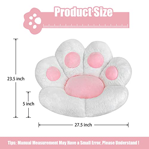 Kawaii Cat Paw Plush Cushion for Cozy Seating