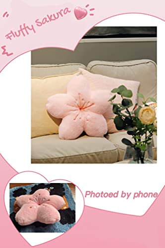 Cherry Blossom Kawaii Plush Pillow for Aesthetic Decor