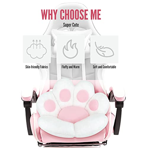 Kawaii Cat Paw Plush Cushion for Cozy Seating