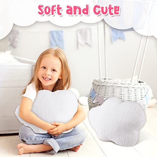 Kawaii Cloud Plush Throw Pillows - 2 Pack
