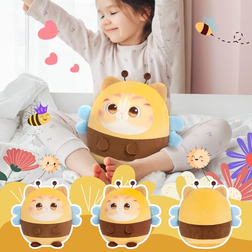 Mewaii Kawaii Cat Bee Plush Toy Pillow