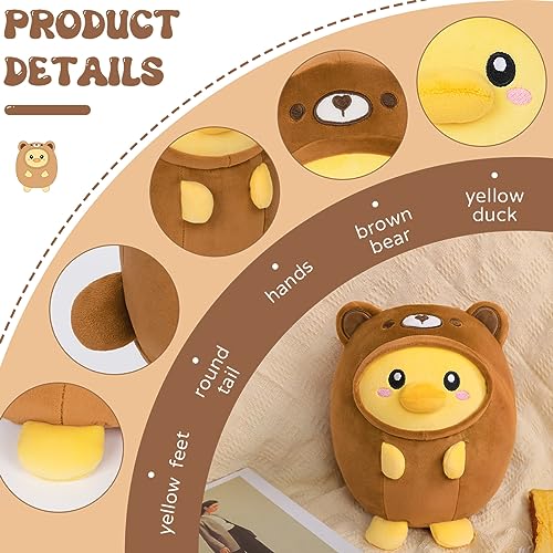 Cute Kawaii Duck Bear Plush Pillow 8