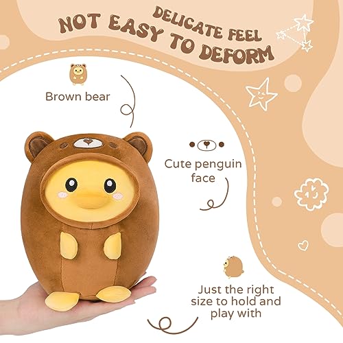 Cute Kawaii Duck Bear Plush Pillow 8
