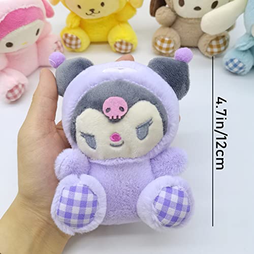 Kawaii Plush Toy Set - 6 Adorable Characters