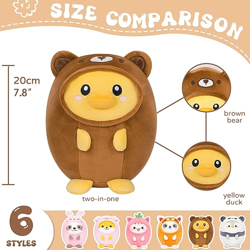 Cute Kawaii Duck Bear Plush Pillow 8