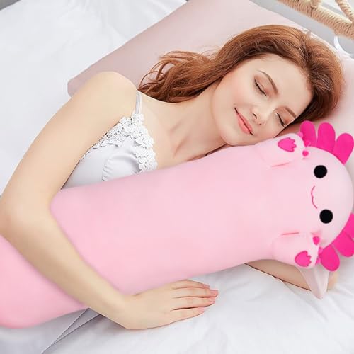 Chubbyjoy 43” Cute Axolotl Plush Body Pillow