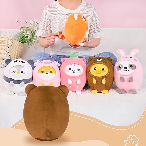 Cute Kawaii Duck Bear Plush Pillow 8