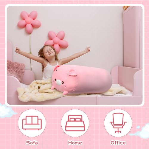 Giant Kawaii Pig Plush Pillow - Cute & Soft