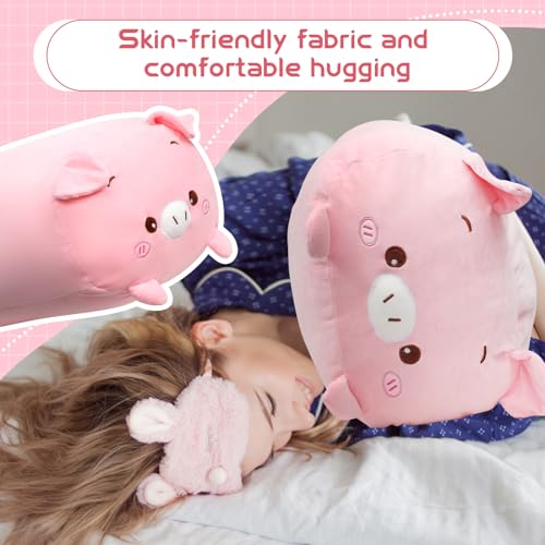 Giant Kawaii Pig Plush Pillow - Cute & Soft