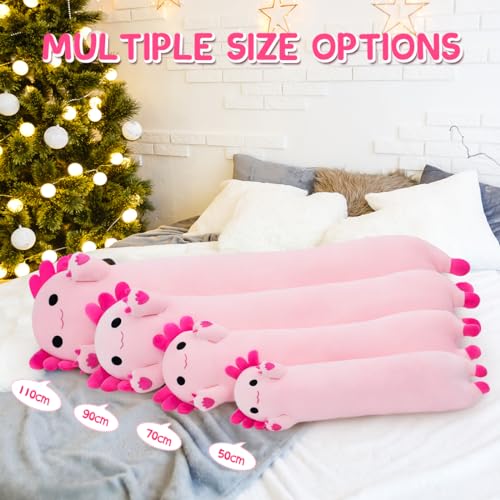 Chubbyjoy 43” Cute Axolotl Plush Body Pillow