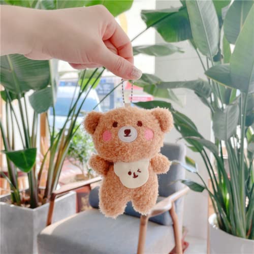 Kawaii Plush Bear Keychain Set - Fluffy Charm