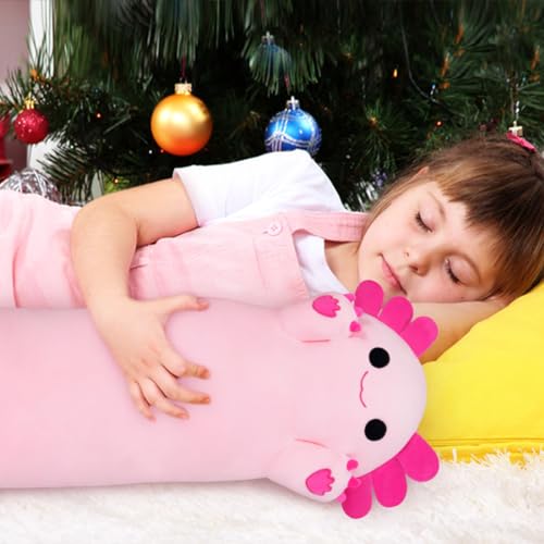 Chubbyjoy 43” Cute Axolotl Plush Body Pillow