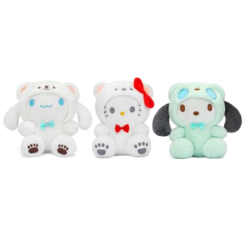 8-Inch Kawaii White Bear Plush Toy Delight