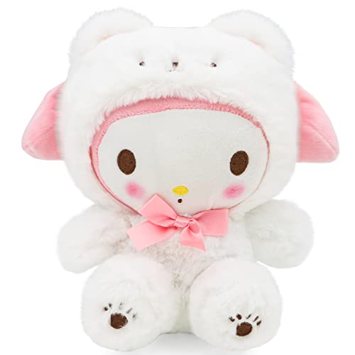 Kawaii Cartoon White Bear Plush Toy Collection