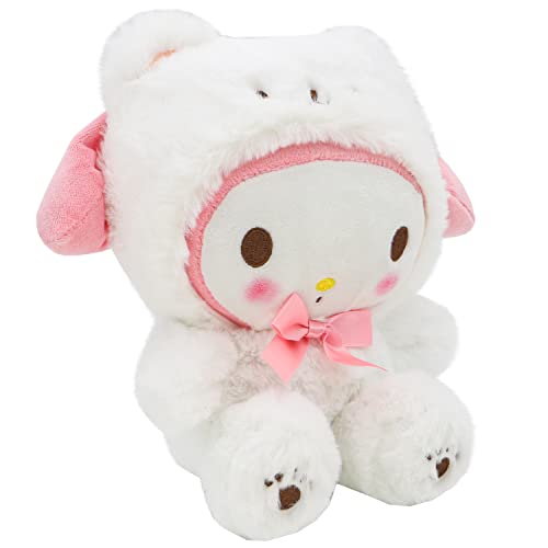 Kawaii Cartoon White Bear Plush Toy Collection