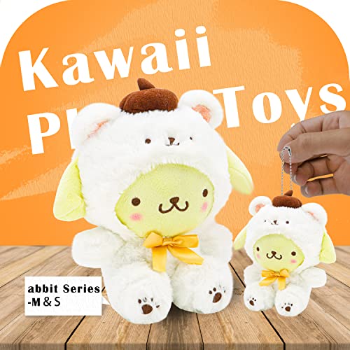 Kawaii Cartoon White Bear Plush Doll Toy