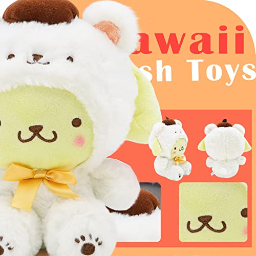 Kawaii Cartoon White Bear Plush Doll Toy