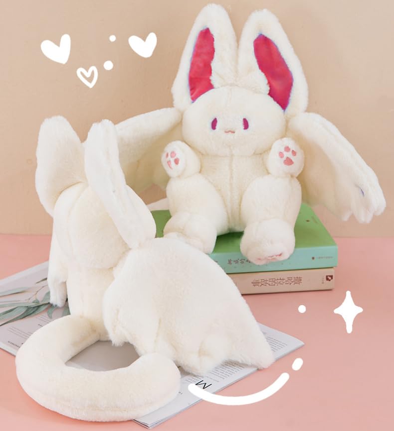 Flying Bunny Plush Toy with Bat Wings