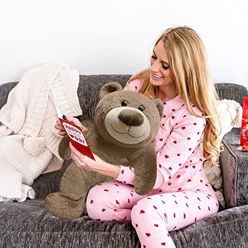 Mewkou 24" Weighted Kawaii Plush Bear Toy