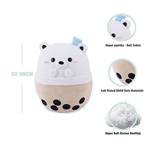 Kawaii Avocatt Polar Bear Boba Plush Toy