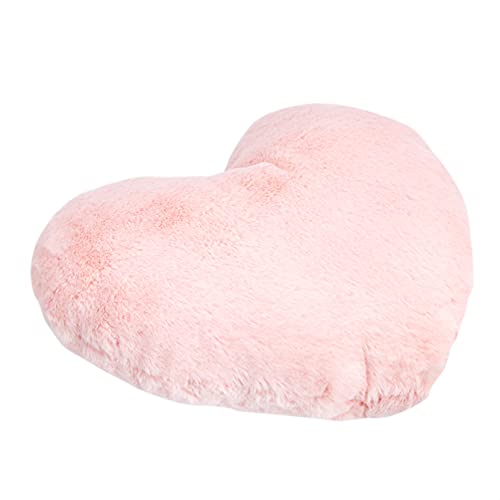 Peony Pink Heart Kawaii Plush Pillow 10.5